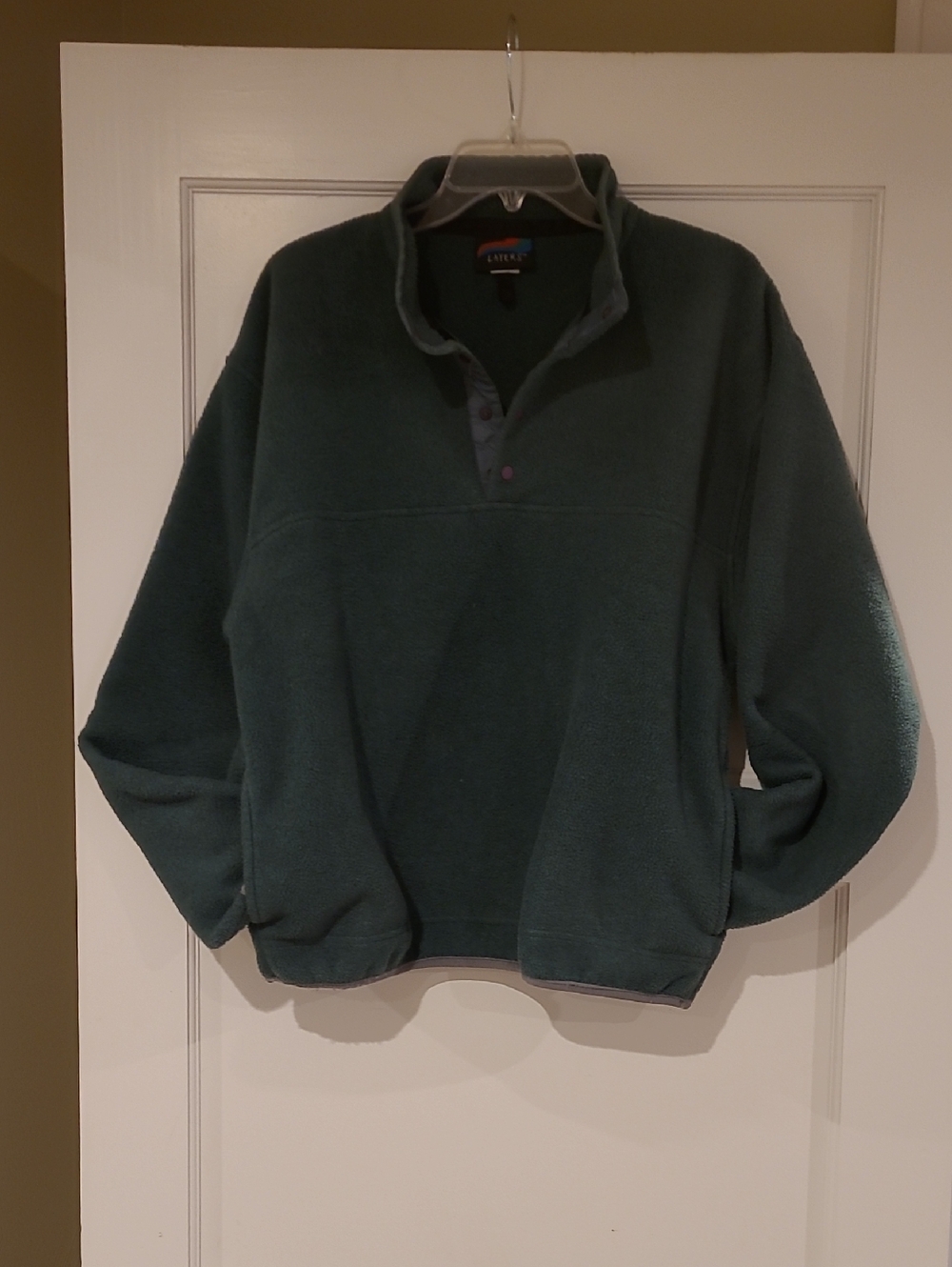 Eddie Bauer Men’s Deep Green Quarter-Zip Fleece Pullover